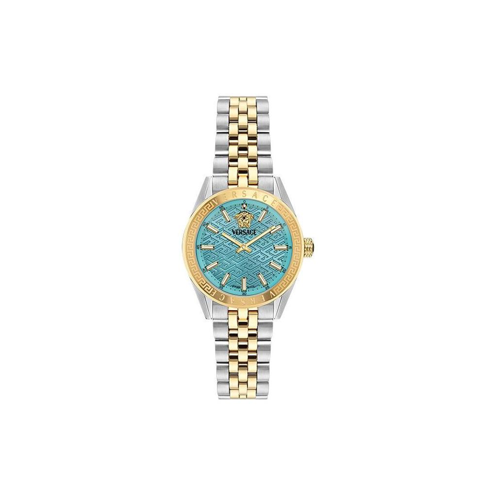 Versace V Code Bracelet Watch Two Tone Unisex Watches Multi-Color VE8I00524