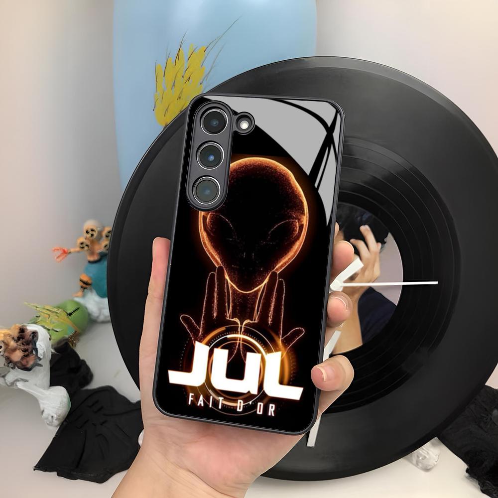 

Julien Mari Jul New High-End Phone Case For Samsung Galaxy S26 S25 S24 S23 S22 S20 S21 Ultra Plus Edge Fe Colored Silver Cover Galaxy S23