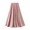 Elegant Polka Dot A-Line Pleated Skirt for Women - 2026 New Style, Casual & Slimming