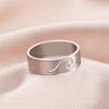 Lover Titanium Steel Hollow Out Wave Rings Jewelry