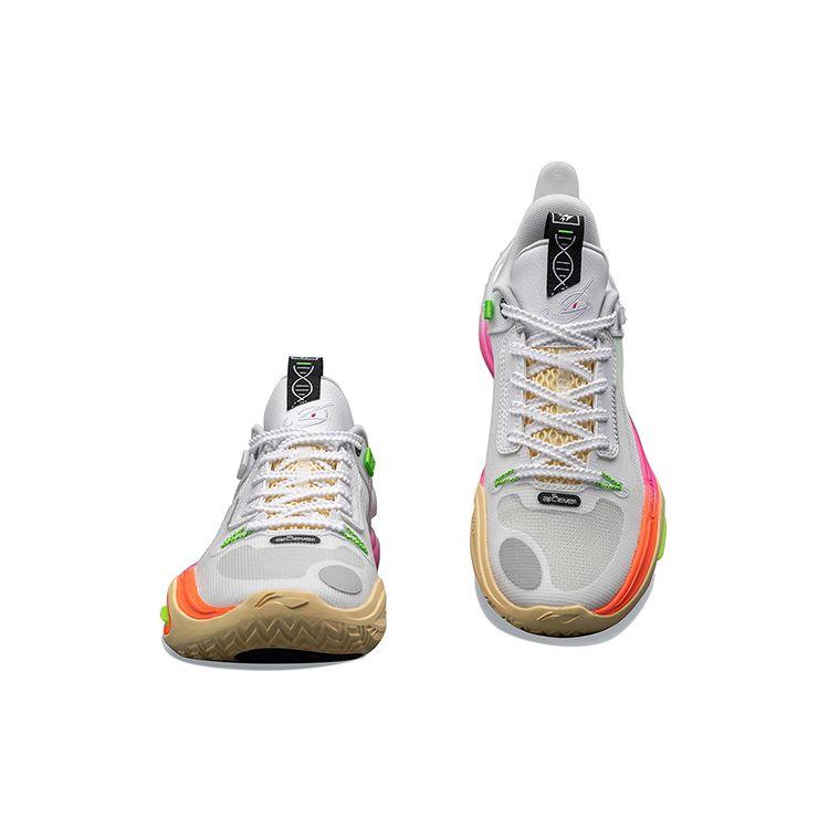 Li Ning All City 11 Youth Low Basketball Shoes Kids sneakers Standard-White ABPT005-2