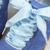 Colorful Checkered Shoe Laces Wide Flat Polyester Shoelaces Sneakers Laces Replacement For Adult Footwear Decoration