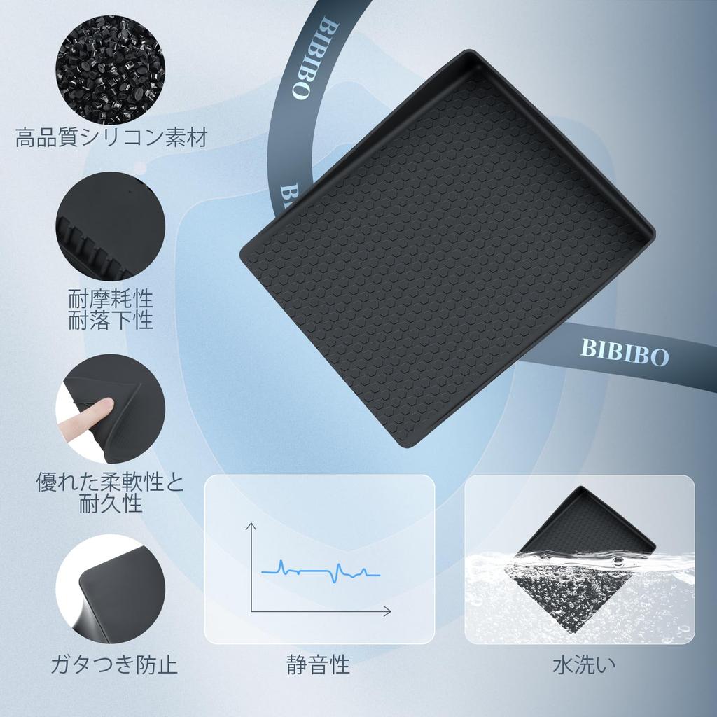 BIBIBO Console Tray for the New Jimny Nomad JB64 Automatic Silicone Jimny JC74 Nomad Stain and Scratch Easy Installation Transmission, Mat, Non-Slip,