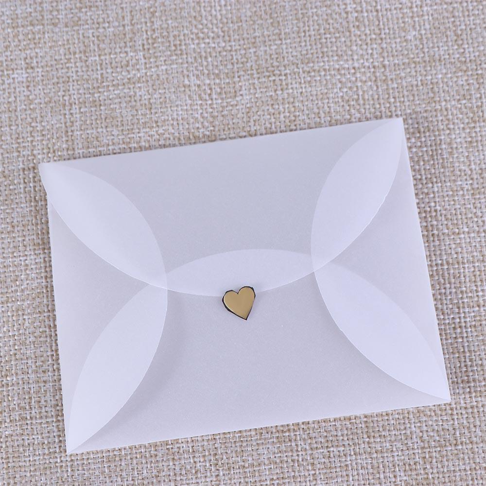 Gift Packing For Letter White Vintage For Card For DIY Semi-transparent Paper Envelopes Sulfuric Acid Paper Envelopes