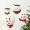 NUCHI Wool Felt Snowman Ornament - Christmas Tree Decoration & Gift