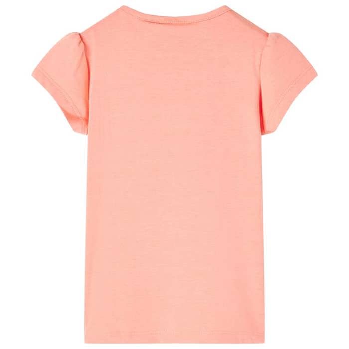 Neon Coral T-shirt for Children 92/104/116/128/140