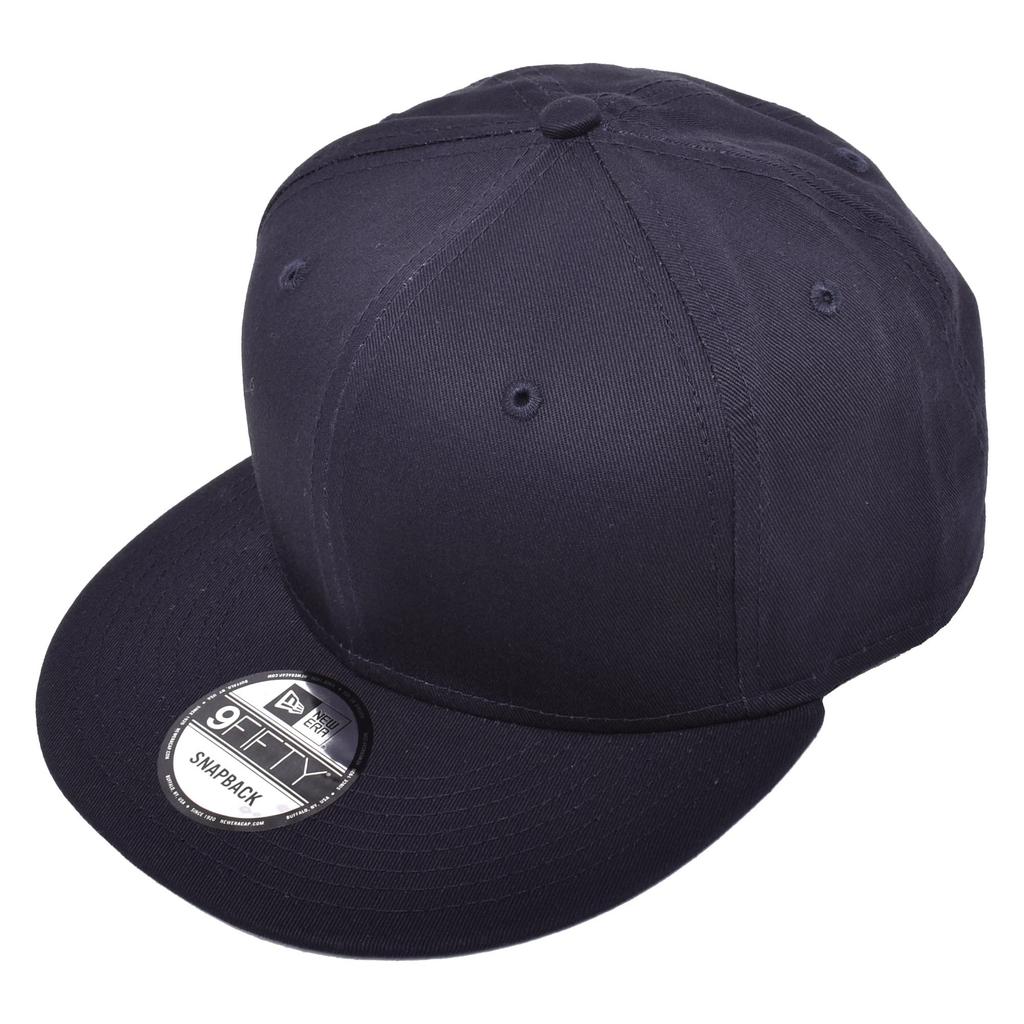 [New Era] Hat Flat Bill Snapback Cap Men's Women's FLAT BILL SNAPBACK CAP NE400 Baseball Cap Free Size 08. Dark Navy [Used]
