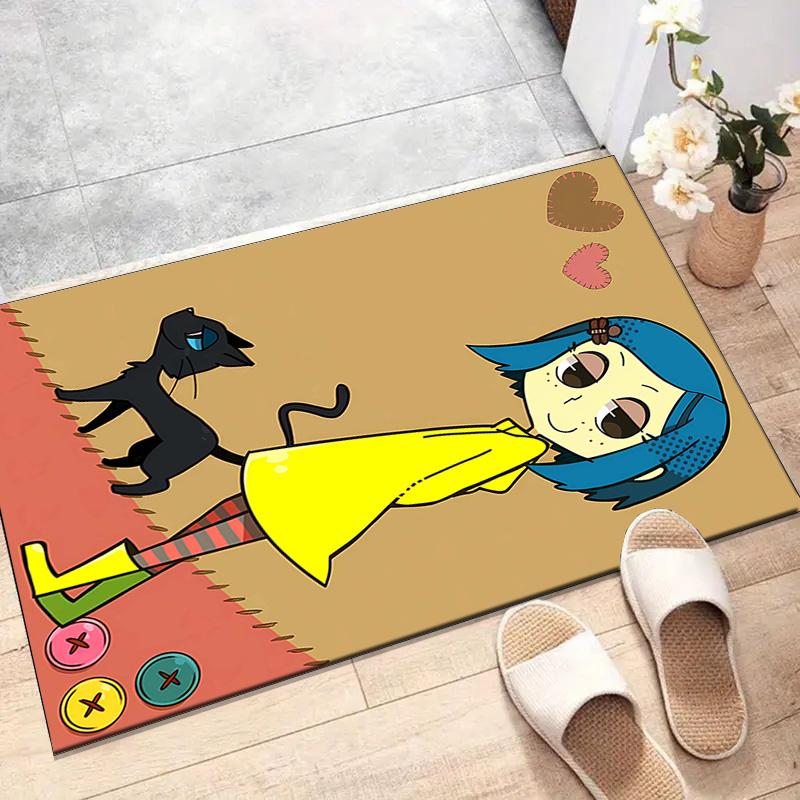 1pc Coraline (6) Design Printed Area Rug Carpet for Bedroom Living Room Home Decor Rugs Mat Non Slip Mat Rug for Bedside