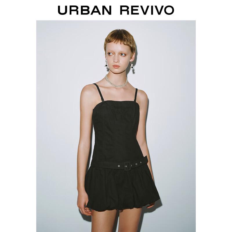 UR 2025 Spring Belt-Decorated Camisole Dress