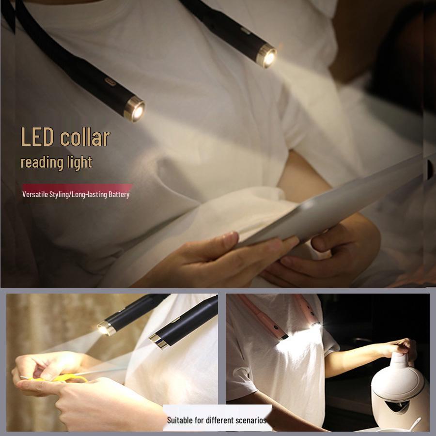 Portable Multi-Functional Neck Reading Light with Eye Protection for Students