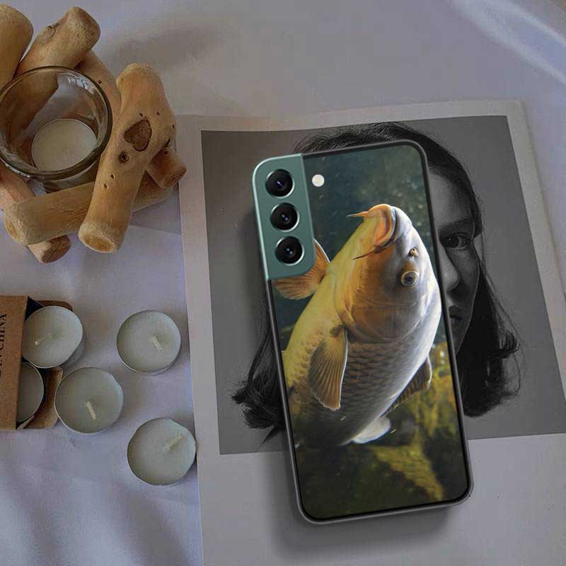 Carp Fishing Fish Phone Case For Samsung A15 A25 A35 A55 Galaxy A70S A50S A30S A30 A40 A71 A51 A41 A31 A21 A11 A01 A20S A10S A20
