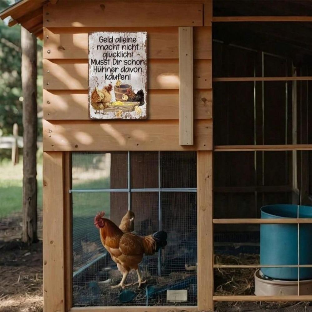 Metall Wandkunst Retro Bauernhaus Huhn Küchen Dekoration Poster