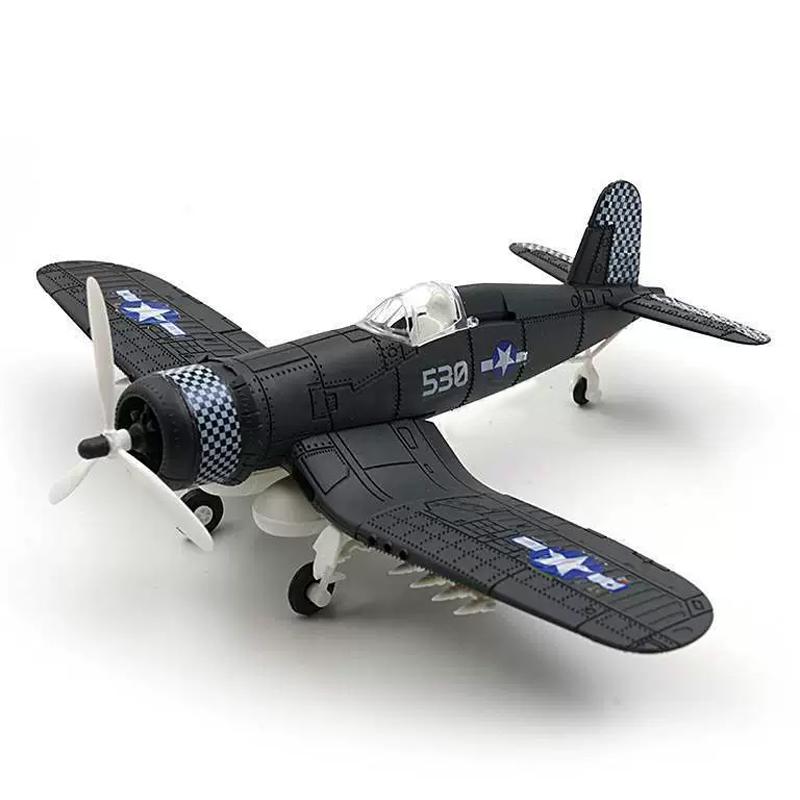 20cm 4D Boy Diy Toys Fighter Assemble Blocks Building Model Airplane Military Model Arms Germany BF109 UK Hurricane Fighter Gift