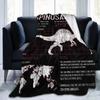 Jurassic Spinosaurus Dinosaur Facts World Flannel Blankets Science Funny Throw Blankets Sofa Couch 200x150cm Quilt Ultra-Soft
