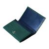LANVIN en Bleu Adonis Genuine Leather Card Case with Size 520653 Green To Our Men's Pockets, (345216), (05) (Exclusive Company)
