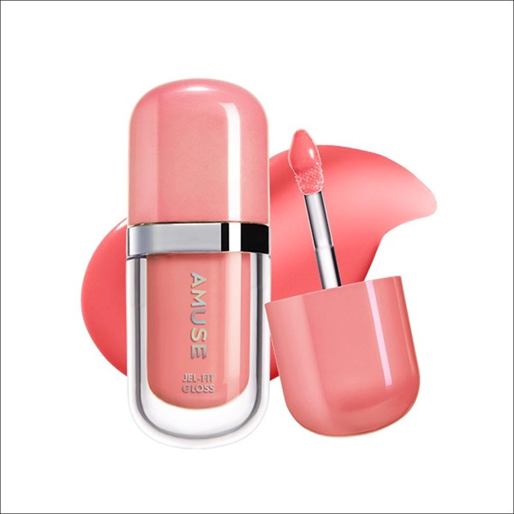 [Выбор Вонён из IVE] AMUSE Jel-Fit Gloss (3,8 г – 1 шт. / Выберите 1 из 7 цветов) 05 Honey Peach