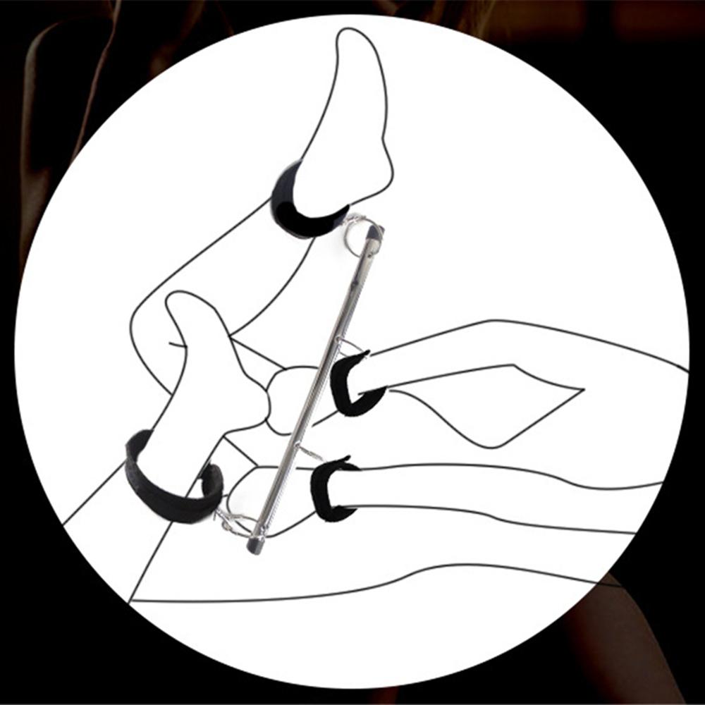 Spreader Bar Bondage Sex Toys Women Sex Bondage with Wrist Ankle Neck Collar Restraint Kits for Couples SM Restraint Games