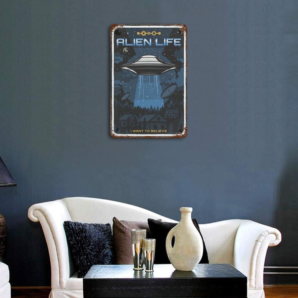 1PC Vertical Vintage Tin Metal Wall Poster with Rust Layers, 20x30cm or 30x40cm, Retro Decor Plate for Home Bar Cafe Garage Restaurant Display