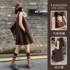 Dress Summer Dress Women's French Sleeveless Top Korean Version Loose Small Person Going Out Loose Large Size Vest Skirt Summer