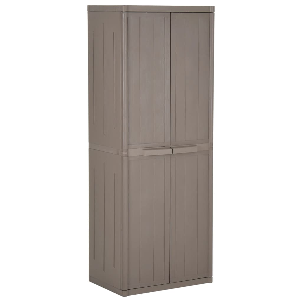 Vidaxl Szafka Ogrodowa, Brązowa 65X45X172 Cm, Pp Stylizowane Na Drewno