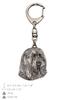 Bearded Collie, Highland Collie - Silver-plated key ring with a dog in a gift box, handbag decoration, backpack pendant by Art-Dog brand