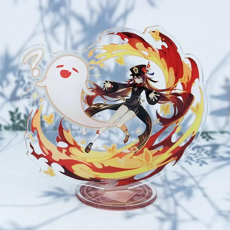Game Impact New Stand Figure Acrylic Yelan Chevreuse Navia Xiao Cosplay Model Plate Desk Decor Fans Friend Gift