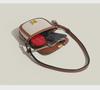 2025 Retro Contrast Color Woven Crossbody Saddle Bag - Versatile One-Shoulder Underarm Bag for Women