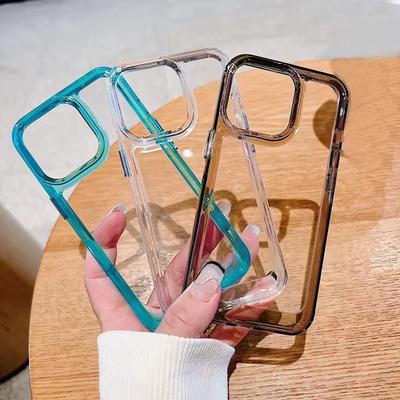 Luxury Transparent Shockproof Armor Case for iPhone 16 15 14 13 12 11 Pro  Max Clear Bumper Hard Acrylic Cover