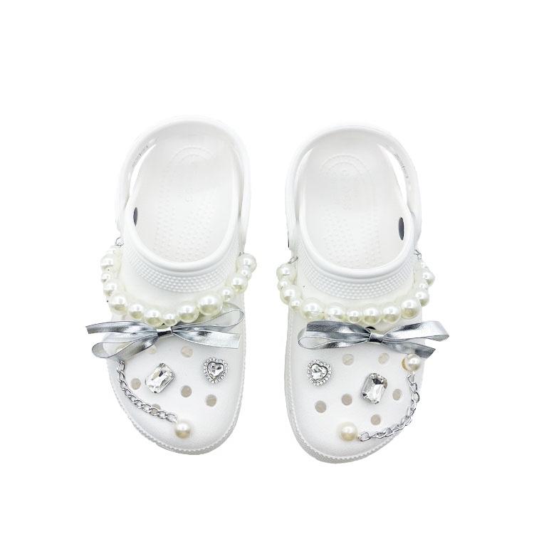 Crocs Classic Platform Clog EVA Beach Travel Versatile Fashion Trend Hole Shoes Unisex White