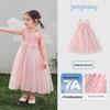 JELLYBABY Girls' French Gradient Mesh Princess Sundress