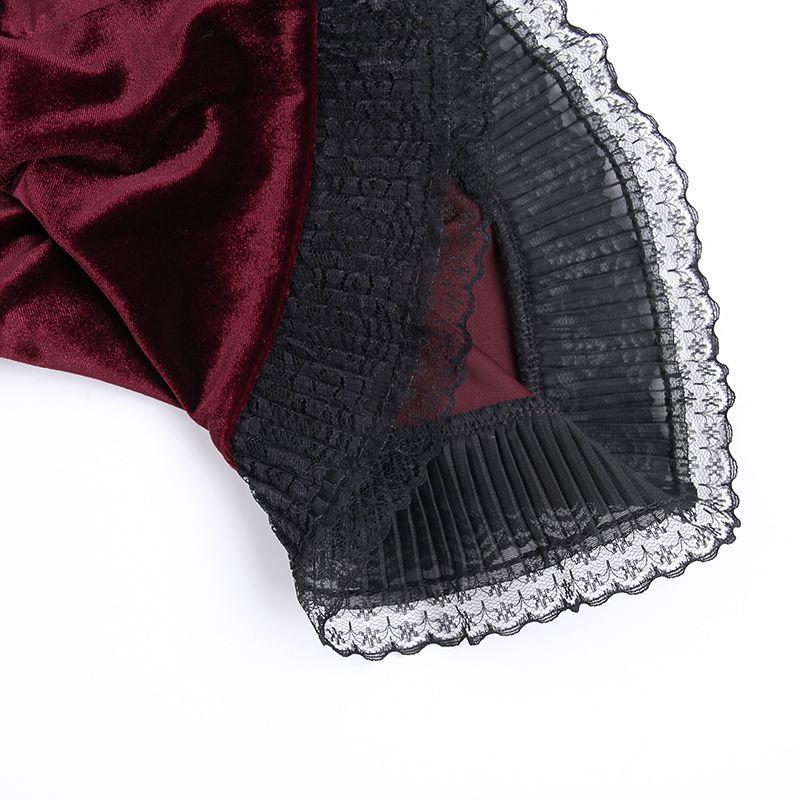 Dark Gothic Floor-Length Lace-Up Punk Skirt - Halloween Irregular Style