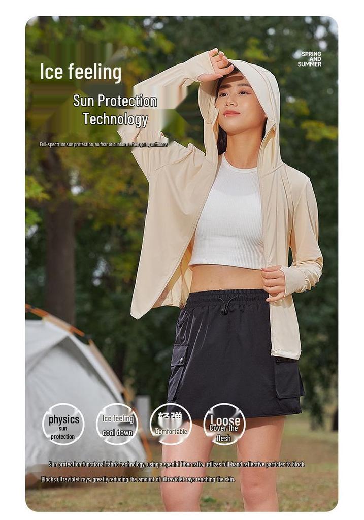 UPF50+ Ice Silk Sun Protection Clothing: Unisex Anti-UV Summer Wear for Outdoor Sports