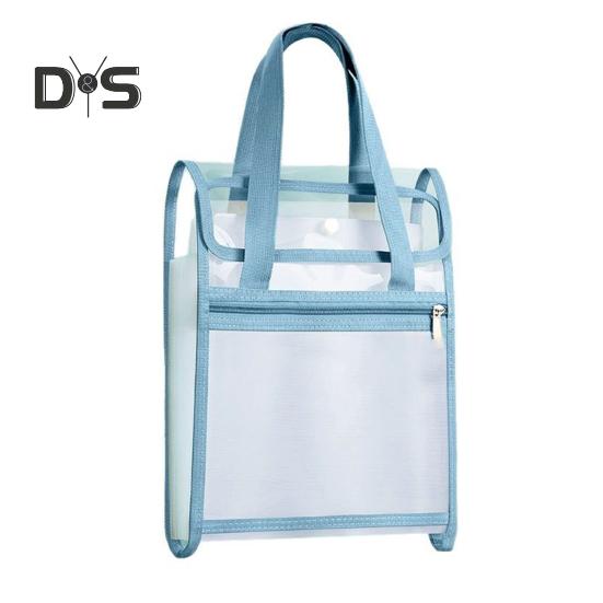 Вертикальная папка-аккордеон с 13 карманами, водонепроницаемый прозрачный органайзер для файлов с ручкой для хранения документов формата А4