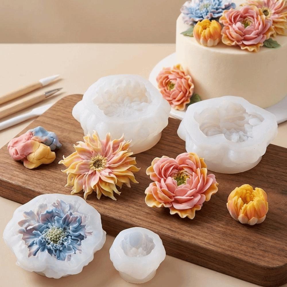 Realistic Mousse Cake Decorating Flexible Epoxy Resin Mold Baking Tool Soap Mold Cake Baking