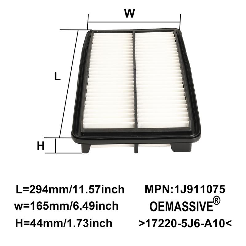 For Honda Ridgeline Pilot Passport Odyssey Acura TLX MDX 2018-2024 High Performance Engine Air Filter 17220-5J6-A10 172205J6A10