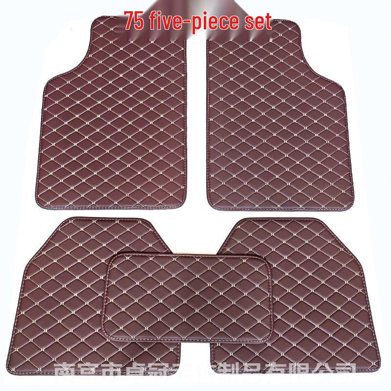 PVC Leather Quilted Car Floor Mats for Right-Hand Drive Vehicles