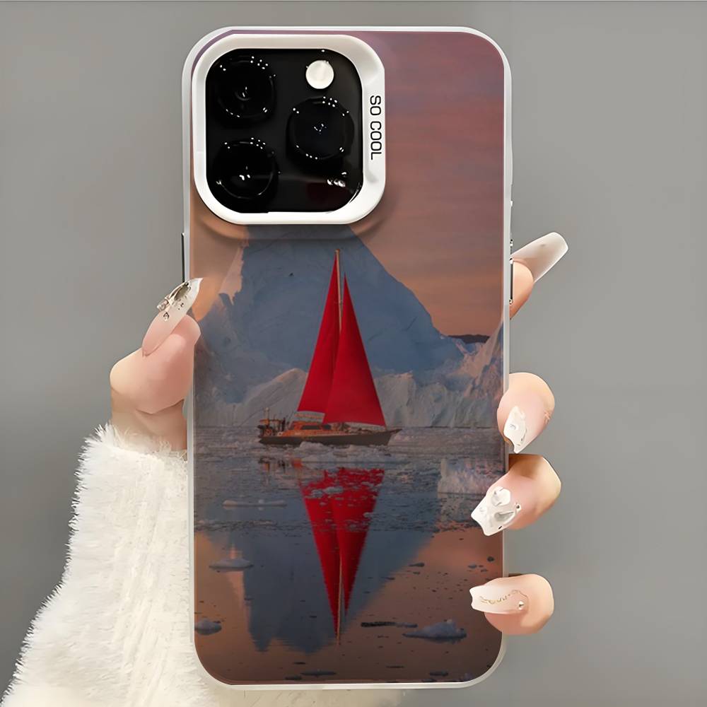 Sailing Boat  Phone Case  Phone Case For iPhone 14 16 15 11 12 13 Pro Max Mini Plus Shockproof Cover