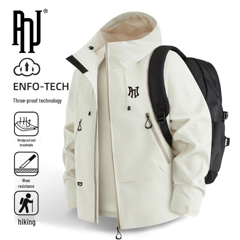 

PNJ Men s Spring Autumn Hooded Outdoor Jacket 2XL