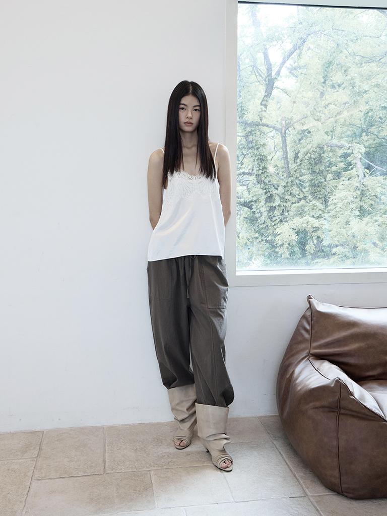 Deoenel String-Free Pants - [Khaki Brown]