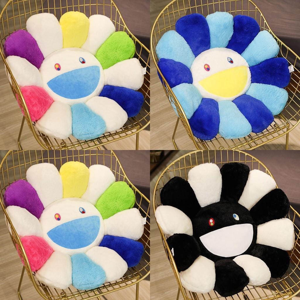 Colorful Takashi Murakami Rainbow Flower Pillow Plush Soft Toy For Kids And Collectors
