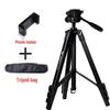 Aluminum Alloy DSLR Camera & Phone Tripod for Selfies, Videos, Photography, and Live Streaming.