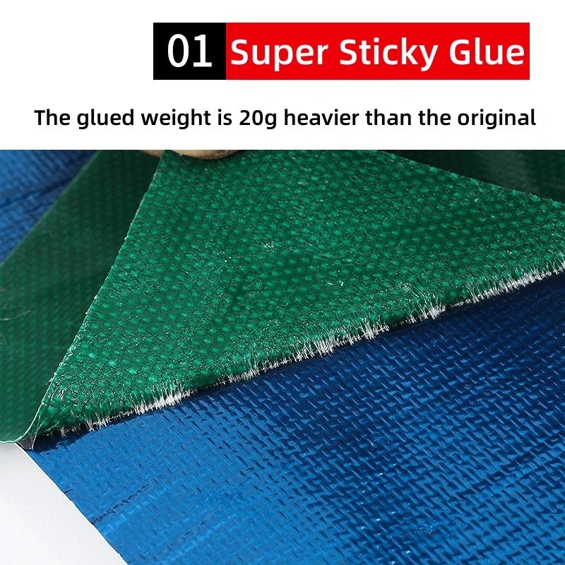 Waterproof PE/PVC Tarpaulin Repair Tape Rainproof Cloth Adhesive Tape Outdoor Awning Tape Gummed Tape Film Parts