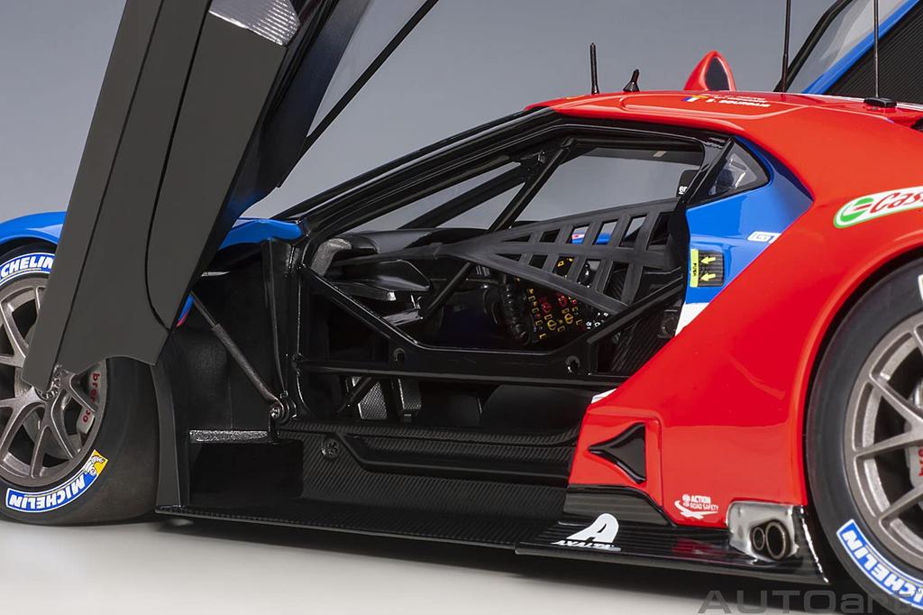 AUTOart 1/18 Scale Scale Model 81912 Ford GT 2019 #68 Le Mans 24 Hours LMGTE Pro Class Blue/White/Red