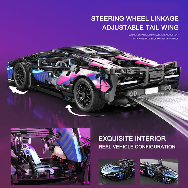 Technical APP Remote Control Moter Power Sport Car Building Blocks Bricks Speed Racing Supercar Sets Toys For Kids Models Gifts