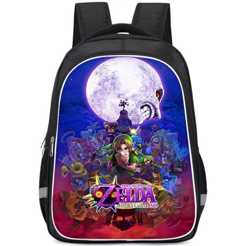 Ruime rugzak met Zelda-thema voor kinderen, lichtgewicht en ergonomische schooltas