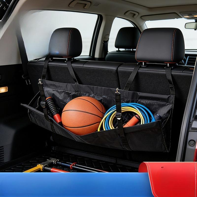 1Pc Auto Supplies Storage Belt Multifunctional Trunk Special Storage Bag Rear Seat Storage Bag Free Installation Suspension Storage