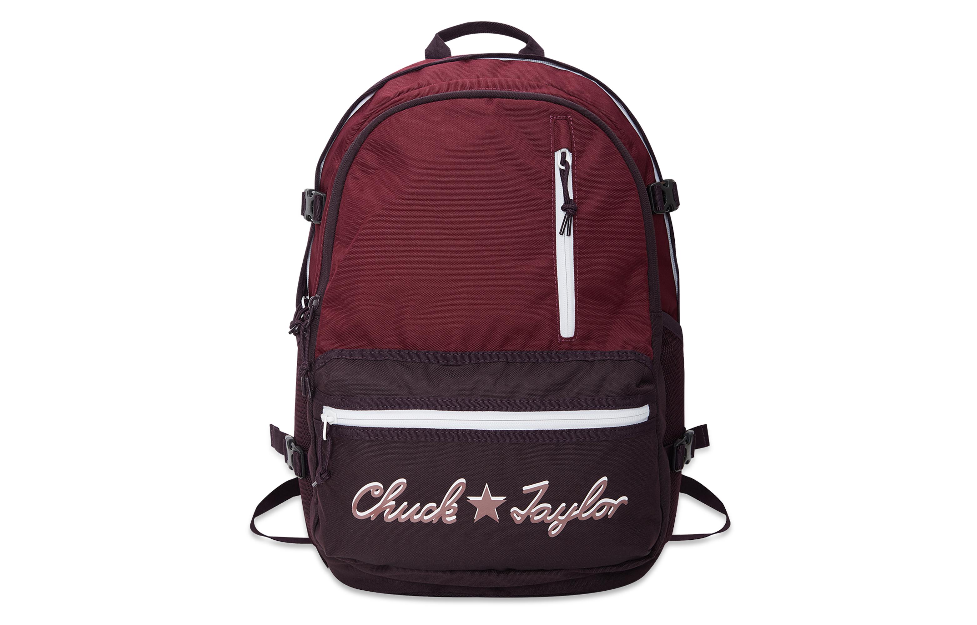 Converse Straight Edge Polyester Laptop Bag Backpack Regular Unisex Rose Dark Red 10024295507