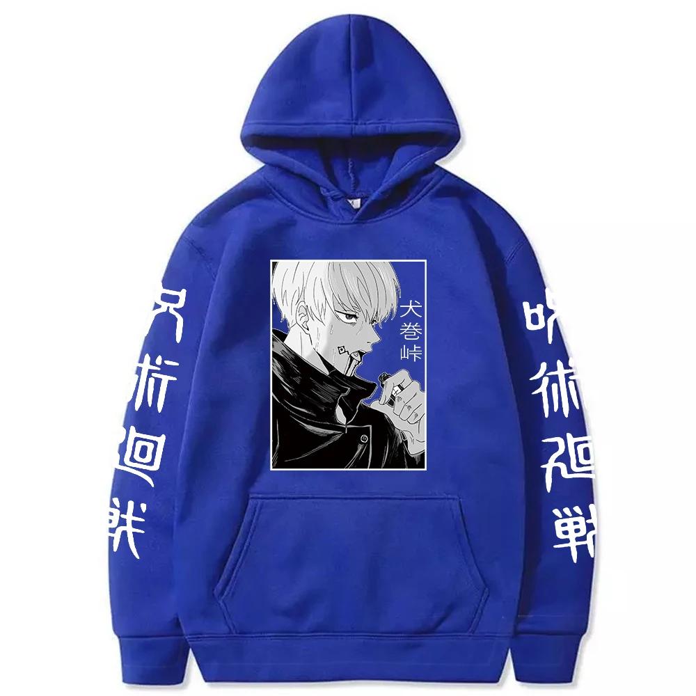 Manga Hoodie Men Anime Inumaki Toge Pullover Sweatshirts Unisex Casual Sports Tops Anime Hoodie for Men Fleece Jogging Top
