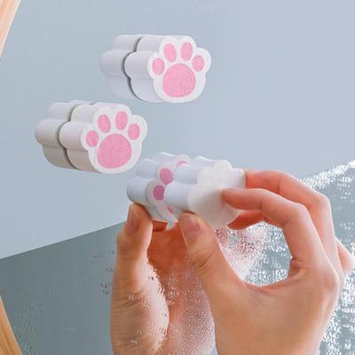 1/3 stücke Glas Spiegel Wischen Katzenkrallen Schwamm Tücher Tisch Türen Windows Reinigung Schwamm Haushalt Küche Bad Waschbecken Waschen Werkzeuge