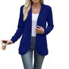 Women Ladies Solid Color Long Sleeve Length Cardigan Sweater Coat Top